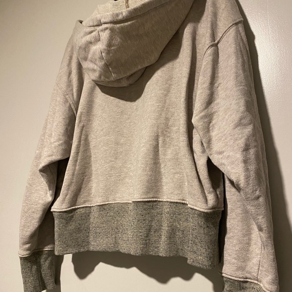 Beige Tan AERIE Zip Up Sweater Mint condition - Picture 4 of 4